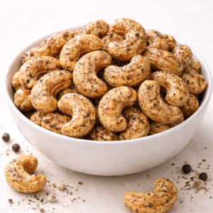 pepper roasted cashews spicy aromatic snack